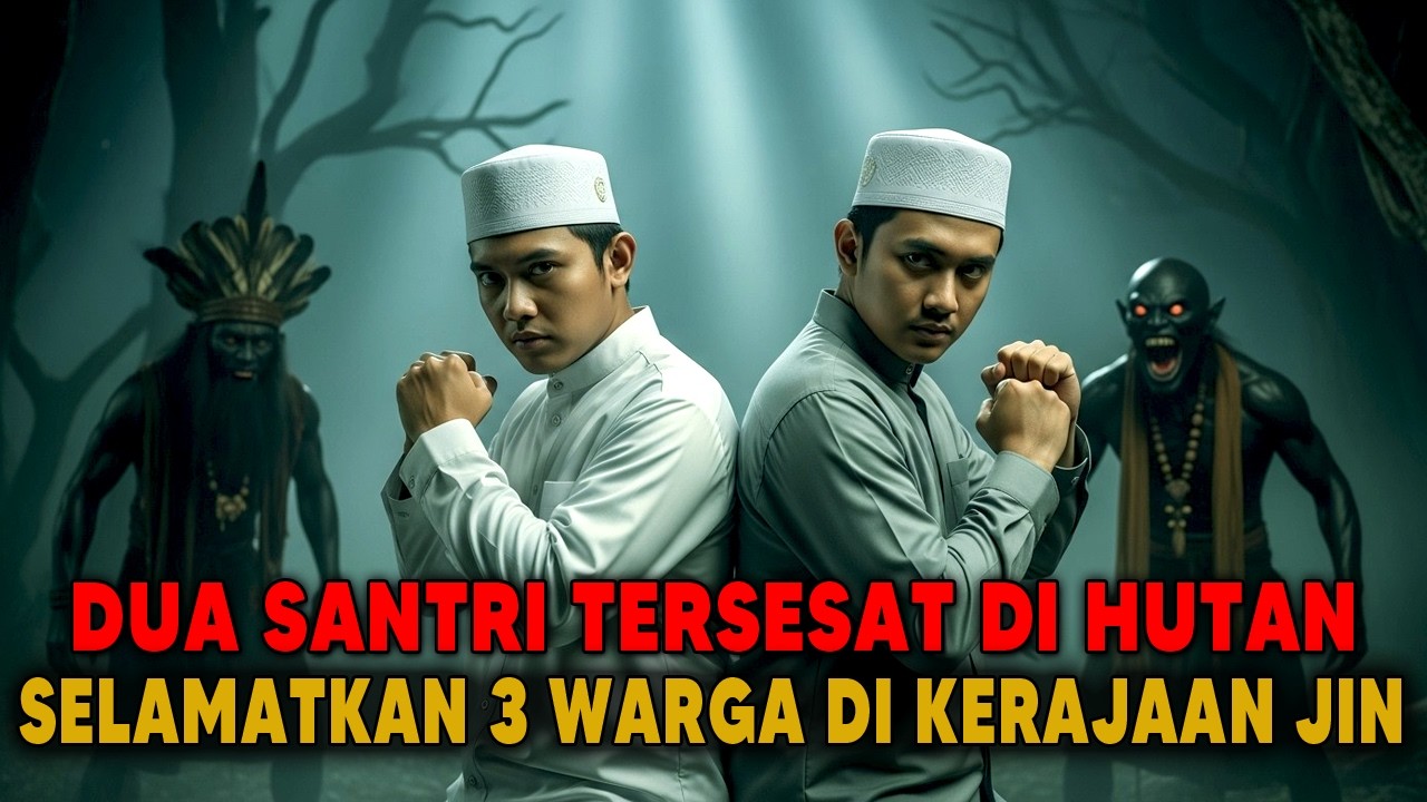 DUA SANTRI TERSESAT DI HUTAN MALAH SELAMATKAN 3 WARGA DARI SANDERA DI KERAJAAN JIN GAIB