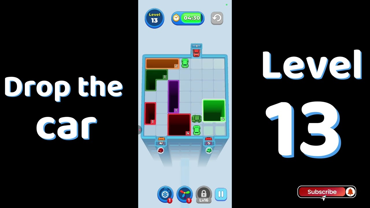 Drop The Car Level 13 🚗 | Color Car Drop Puzzle Gameplay | SolutionGuruji