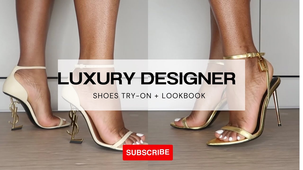 DESIGNER SHOE COLLECTION |Try-on + Look book | Tom Ford, Amina Muaddi, Sophia Webster, Jimmy Choo