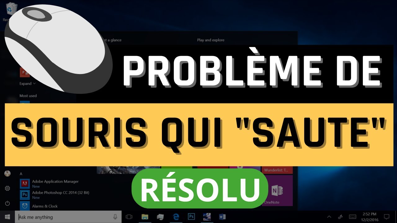 R&eacute;soudre le probl&egrave;me de pointeur de souris qui 