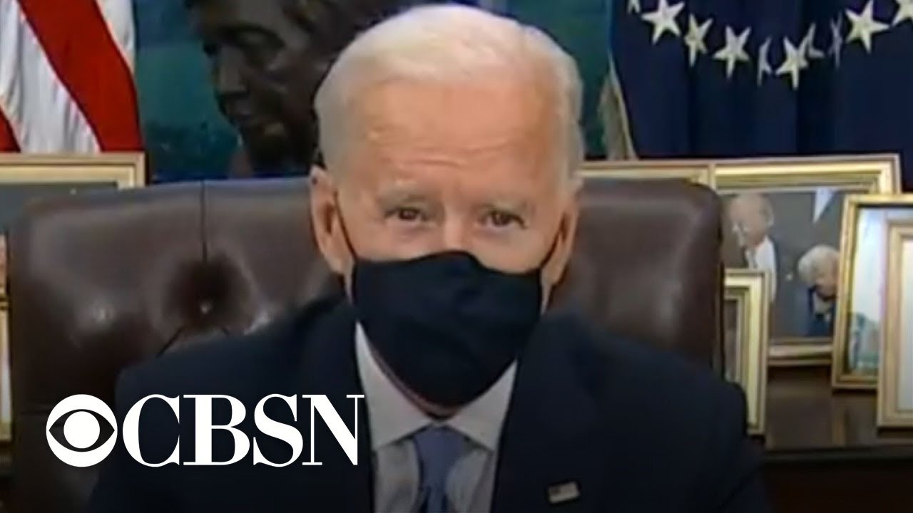 Biden signing new executive orders to address coronavirus pandemic