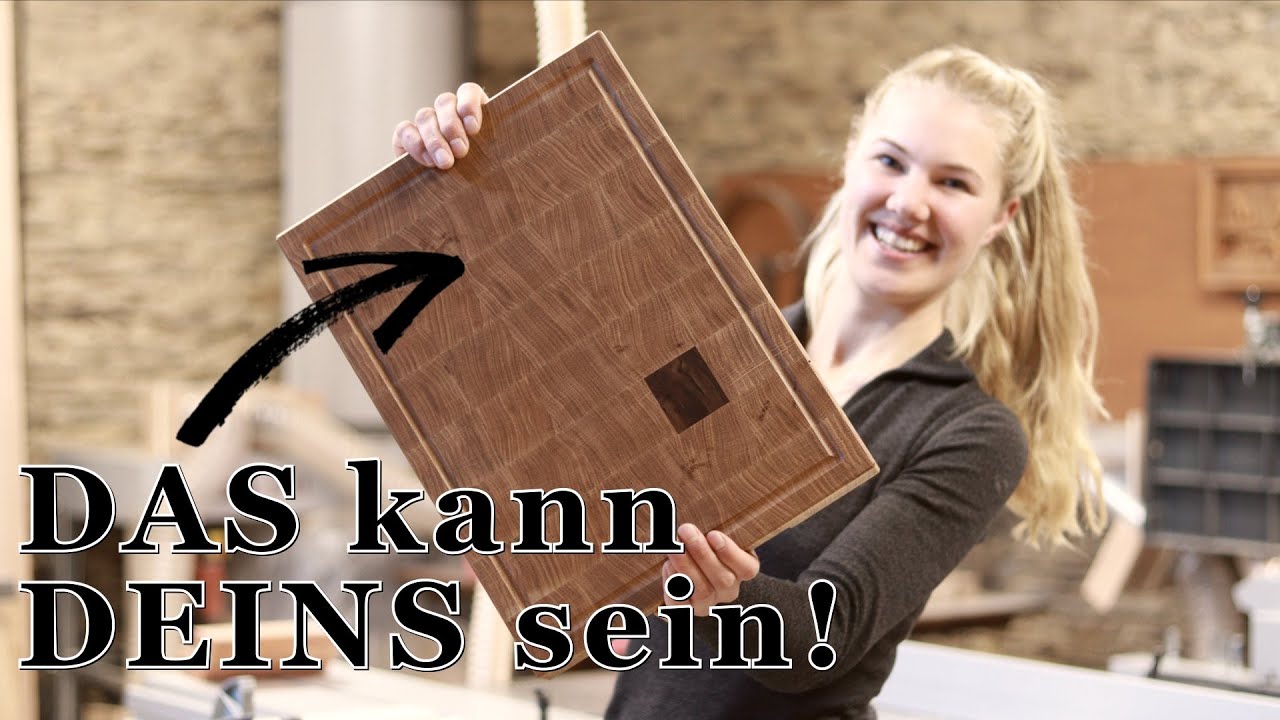 Das SCHWARZE SCHAAF unter den SCHNEIDEBRETTERN | Stirnholz-Schneidebrett bauen