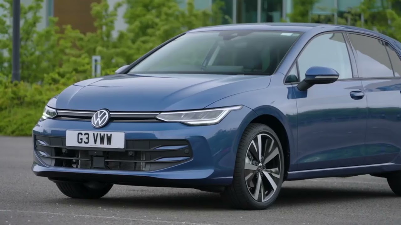 The new Volkswagen Golf Hatch Match 1.5 eTSI 150PS Design in Anemone Blue
