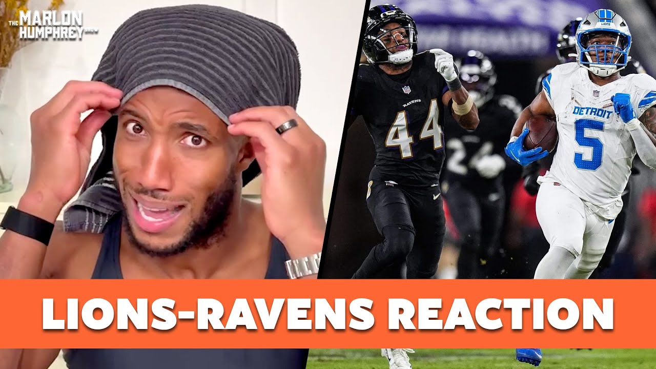 Marlon Reacts to Lions-Ravens MNF Loss