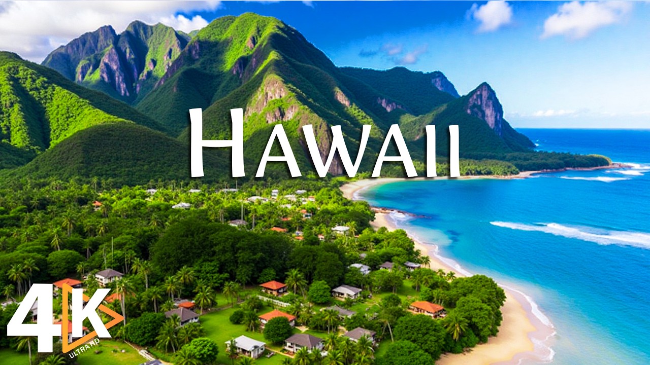 WONDERS OF HAWAII 🌊 [4K ULTRA HD] – Beaches, Volcano Cliffs & Ocean Beauty