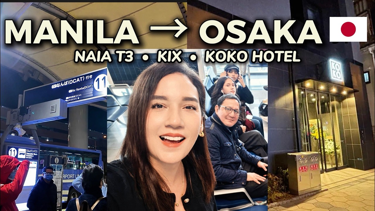 Manila to Osaka 🇯🇵 NAIA T3, KIX Arrival & KOKO Hotel Room Tour | Japan 2026 Ep.1