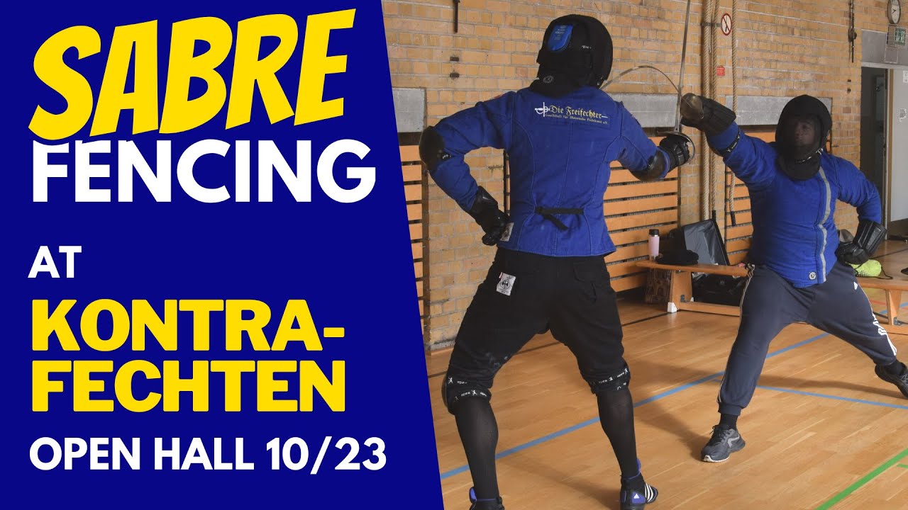 Sabre Fencing at Kontrafechten (Open Hall) 10/23