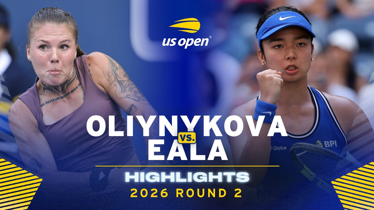 Oleksandra Oliynykova vs. Alexandra Eala Highlights | 2026 US Open Round 2