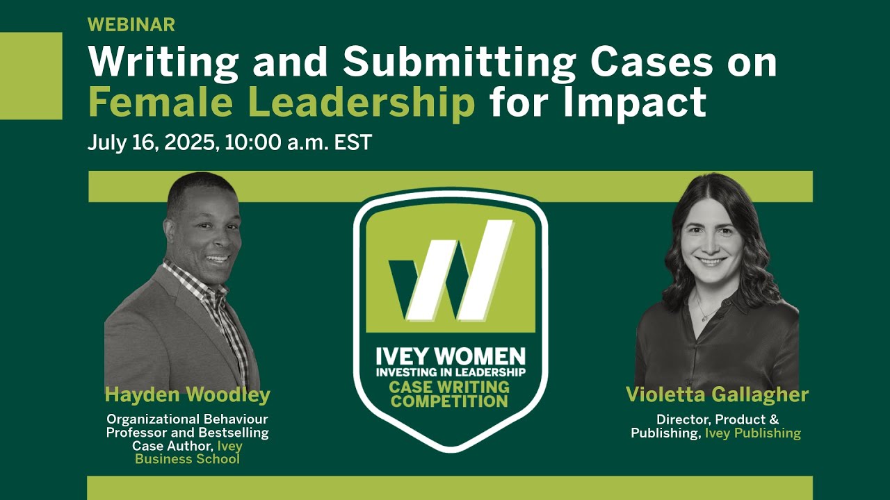 Writing and Submitting Cases on Female Leadership for Impact | IWIL Webinar