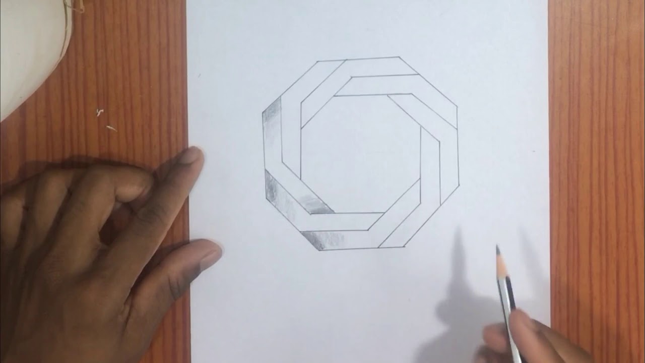 How To Draw Pentagonal illusion