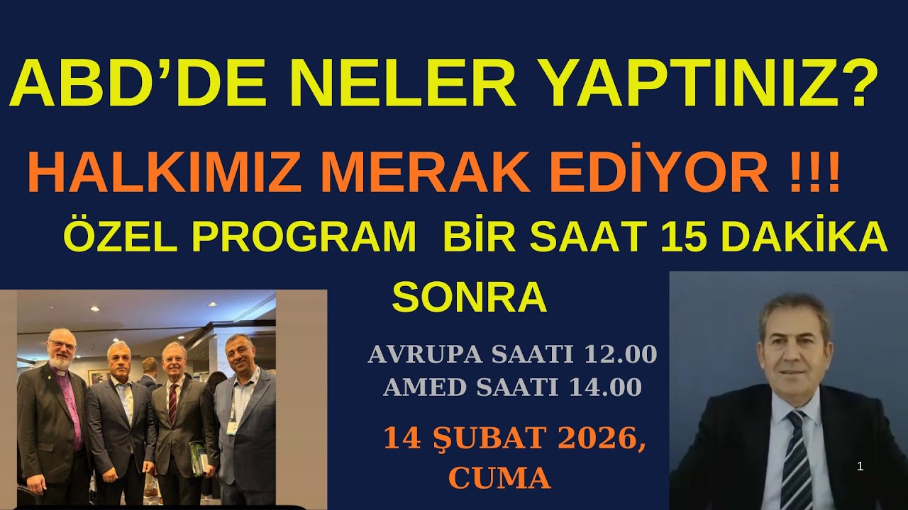 ABD'DE NELER YAPTINIZ? HALKIMIZ MERAK EDİYOYOR? Bir saat 15 dakika sonra!
