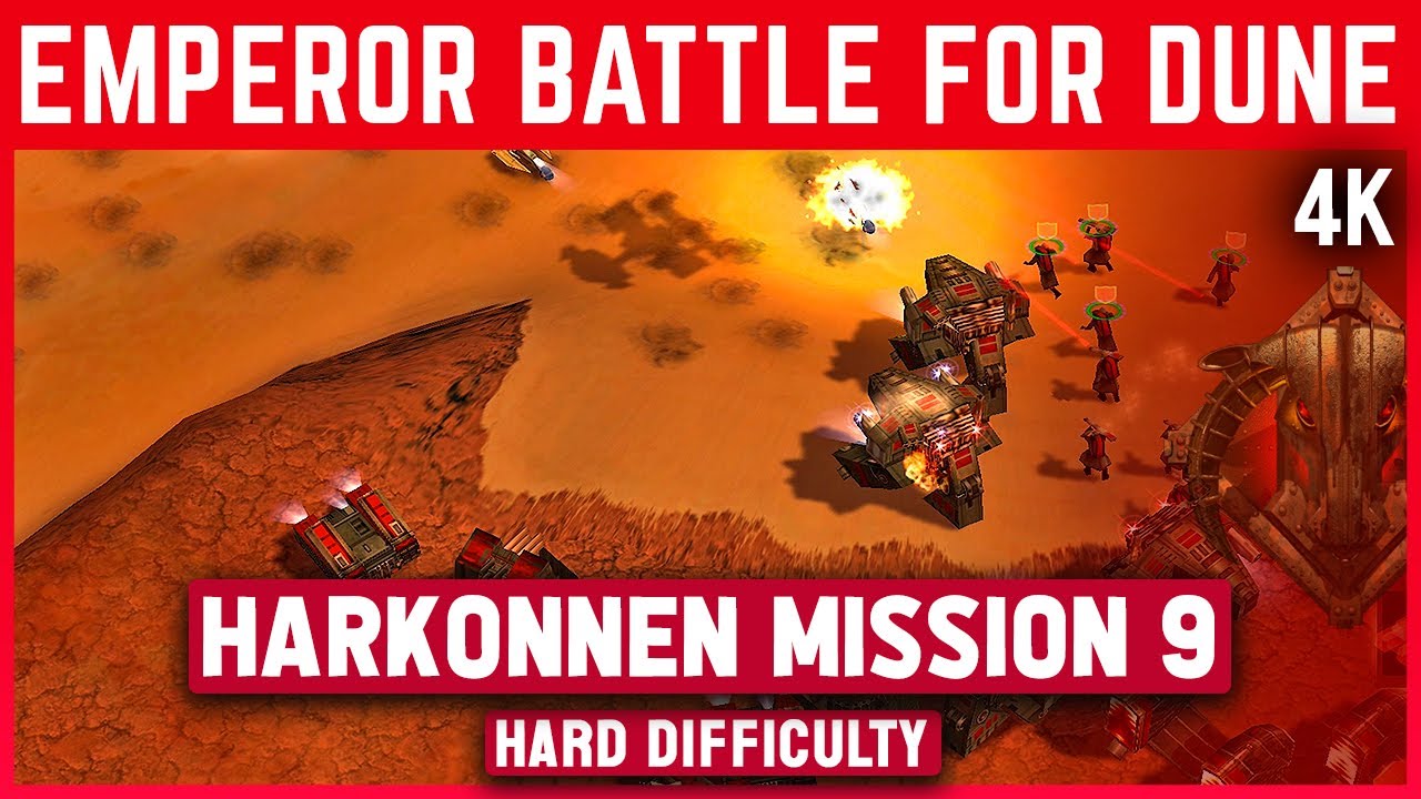 Emperor: Battle For Dune 4K - Harkonnen Mission 9 - Speedrun on Hard Difficulty