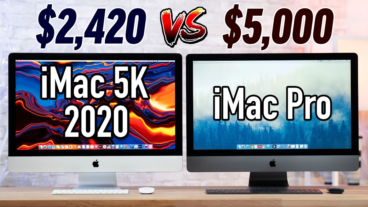 The 2020 5K iMac ($2420) OUTPERFORMS the $5000 iMac Pro!