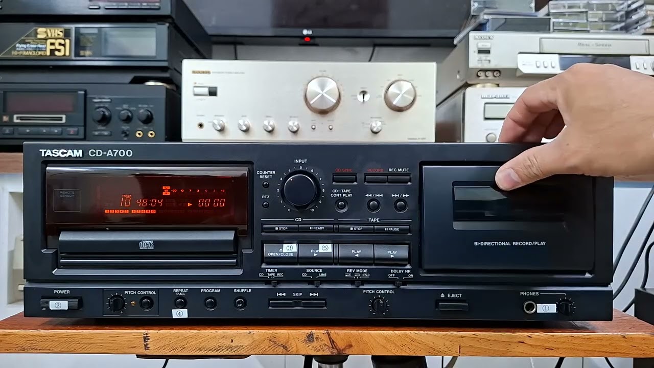 Đầu 2in1 TASCAM CD-A700 hàng hiếm dành cho phòng thu, chức năng hoàn hảo 📲0907223269 🏡Tp Hải Phòng