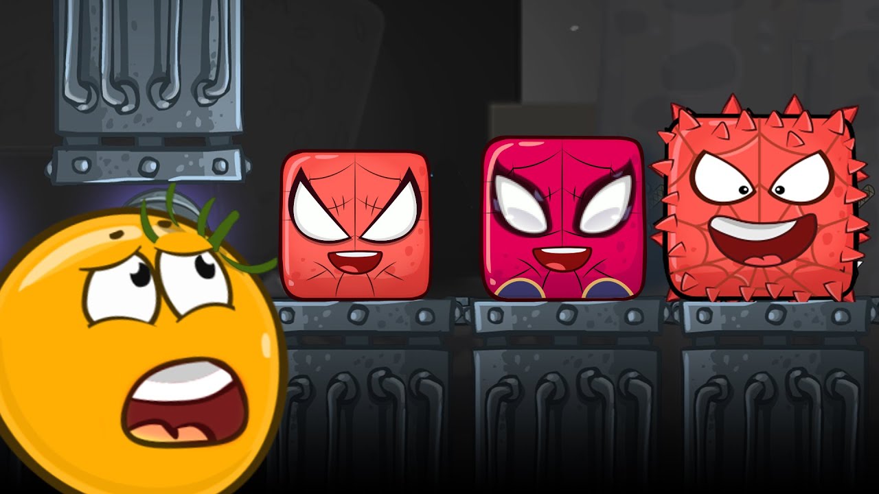 Red Ball 4 Update New Boss | Red Ball Friends Vs All Boss (5 Spider-Man Boss)