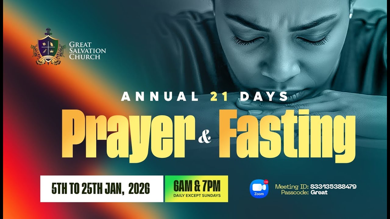 Great Salvation Church | Annual 21 Days Prayer & Fasting | DAY 11 | EVENING | 15.01.2026
