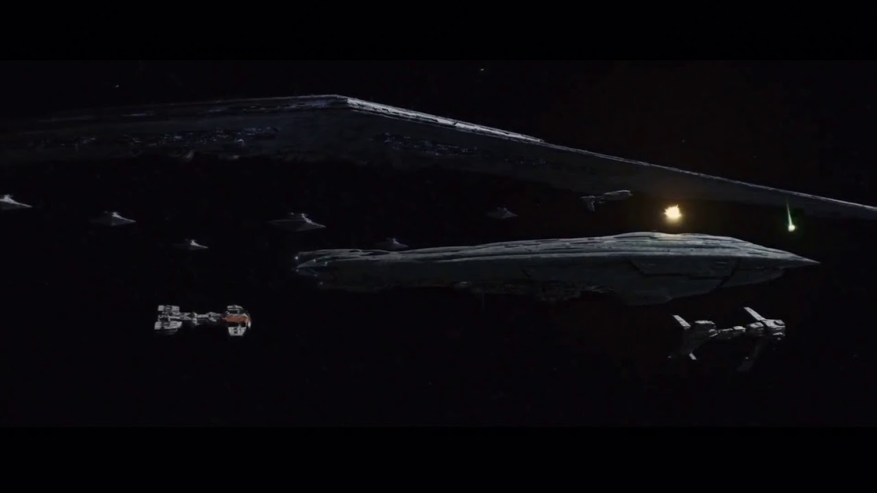 Star Wars The Last Jedi All Mega Class Star Destroyer scenes