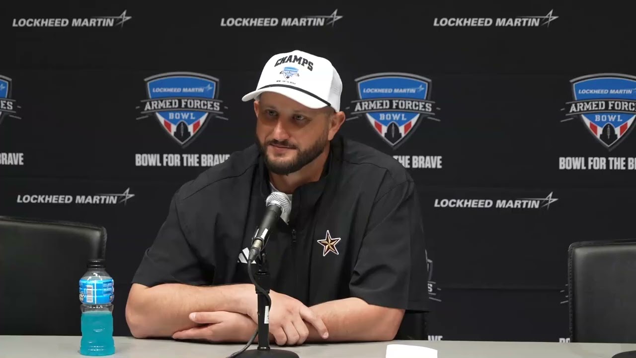 FB | HC GJ Kinne Postgame vs Rice | Lockheed Martin Armed Forces Bowl
