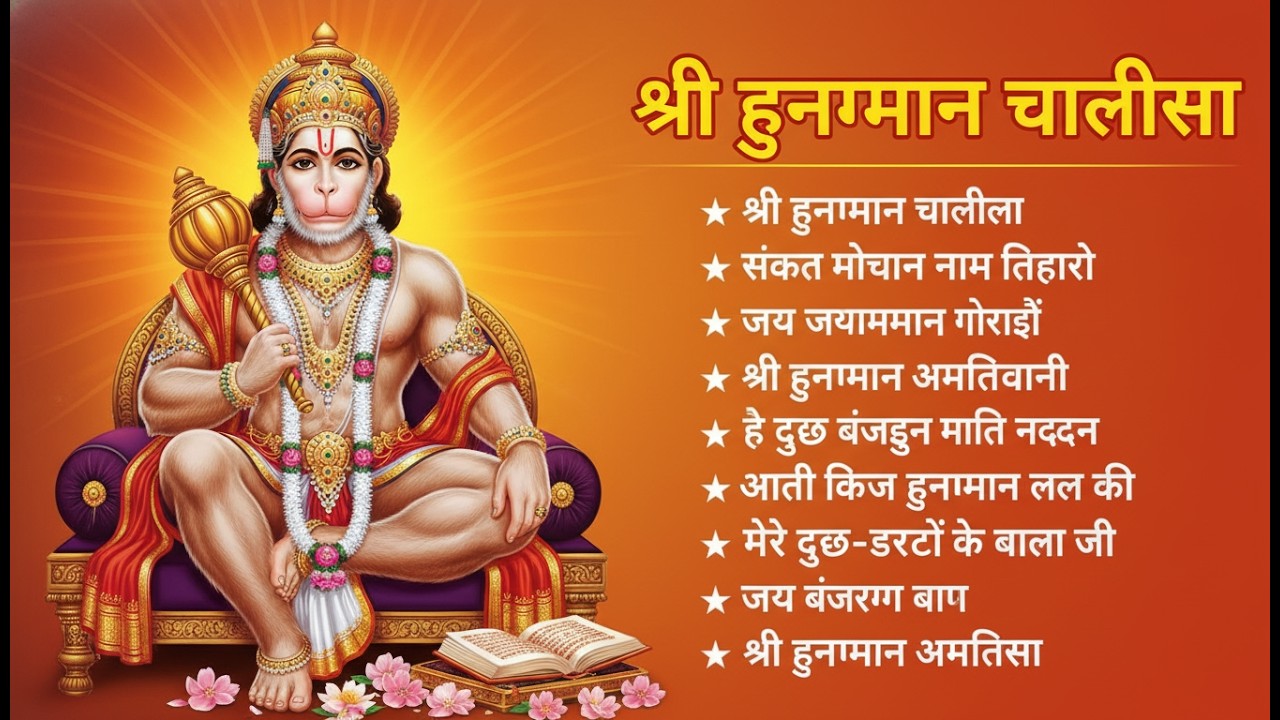 श्री हनुमान चालीसा 🌺🙏 shree hanuman chalisa original video 🙏🌺 gulshan kumar hariharan full hd