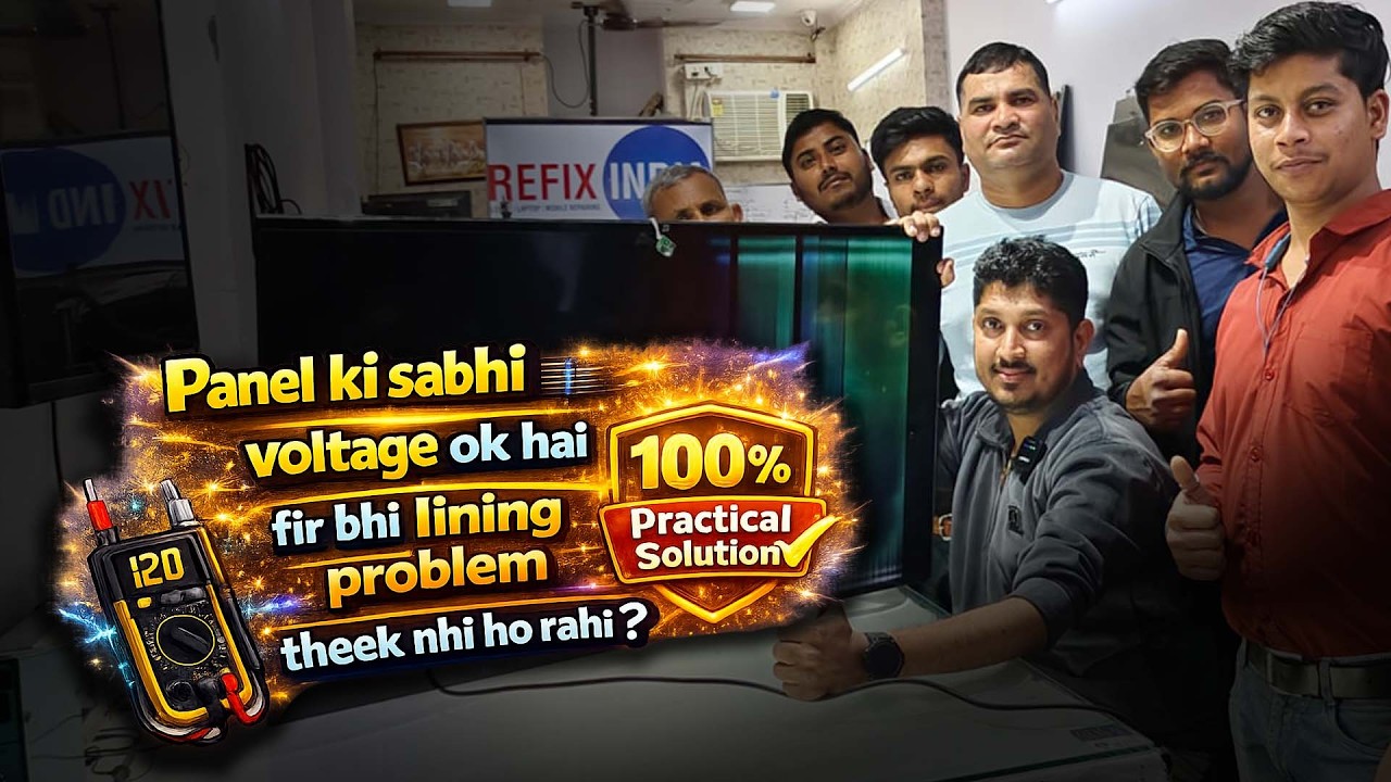 ✅ Sabhi Voltage OK Phir Bhi Lining Problem? 😱 Real Solution | LED Tv Repairing Course