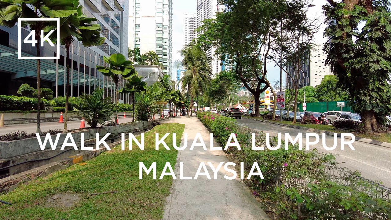 Day walk in Kuala Lumpur (Malaysia) - Jalan Barat [4k].