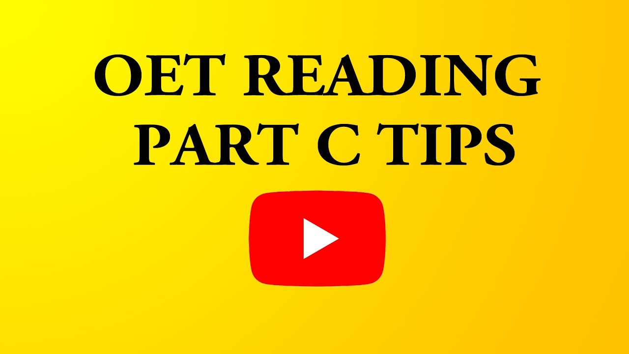 OET Part C Reading Tips | Mihiraa
