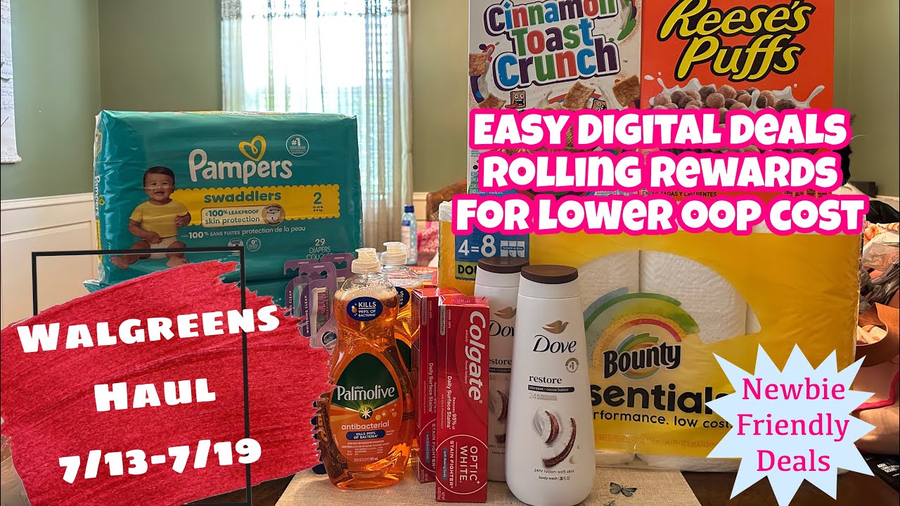 WALGREENS HAUL 7/13-7/19 | NEWBIE FRIENDLY DEALS + ROLLING REWARDS FOR LOW OOP COST