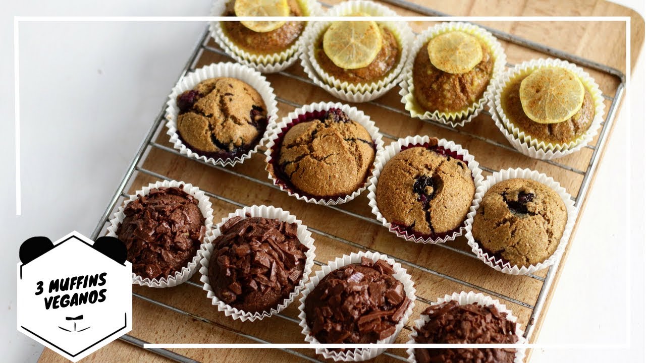 3 MUFFINS VEGANOS | Living Like A Panda