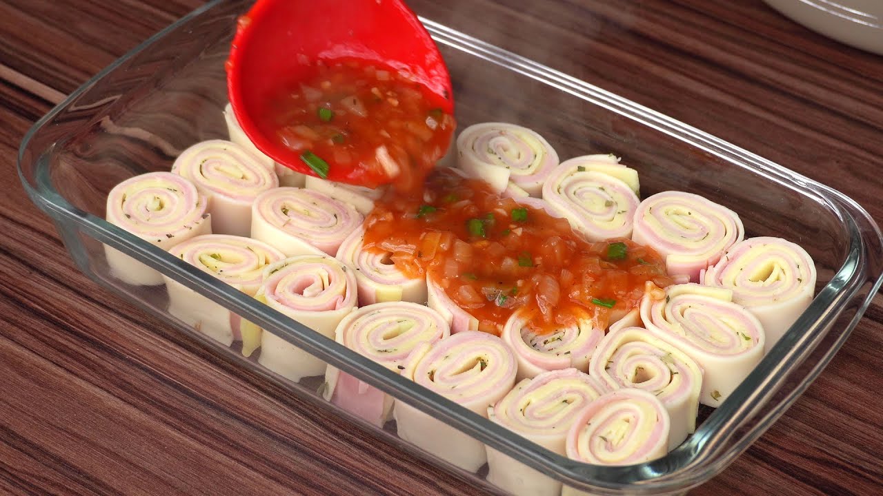 Rondelli com massa de lasanha, receita super fácil e prática!