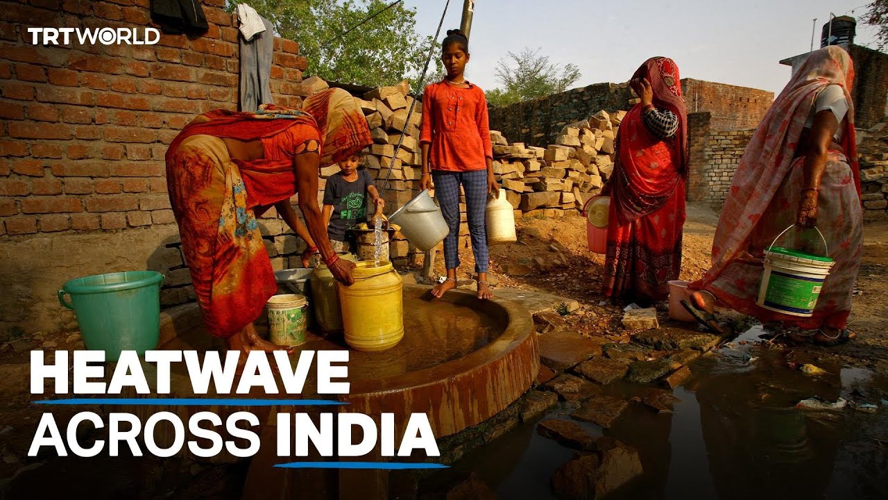 Children in India grapple with heatwave