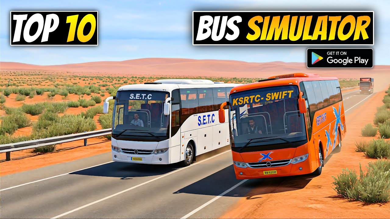 Top 10 Bus Simulator Games For Android | Best bus simulator games for android