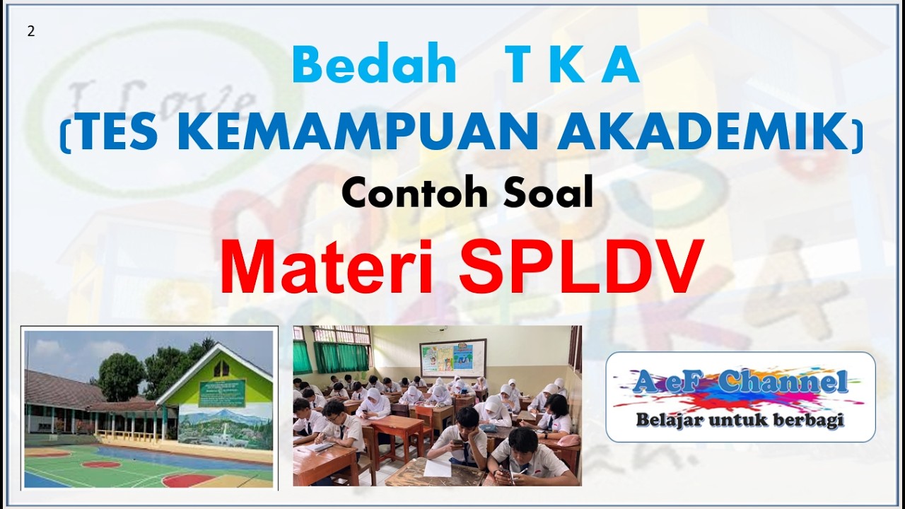 Bedah TKA  Materi SPLDV. Matematika SMP