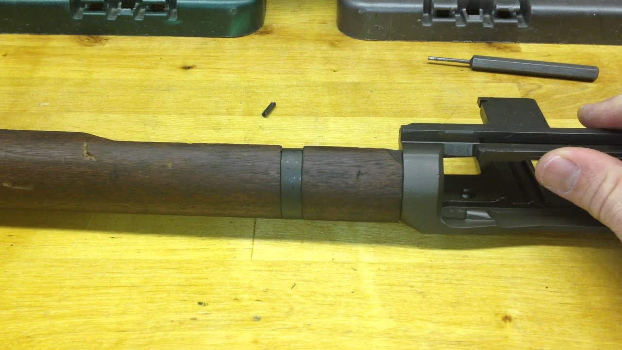 Снятие и установка заднего цевья M1 Garand