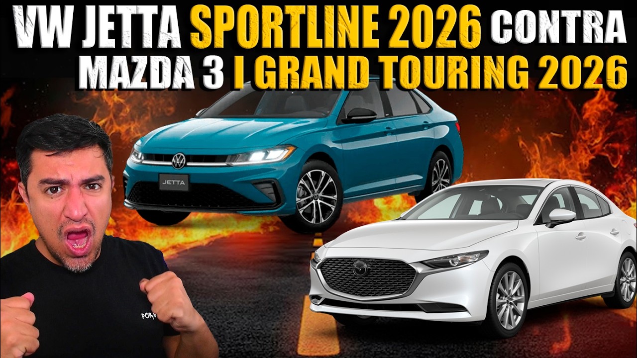 VW JETTA SPORTLINE 2026 VS MAZDA 3 I GRAND TOURING 2026 🔴 TE CUENTO PRECIOS Y MÁS