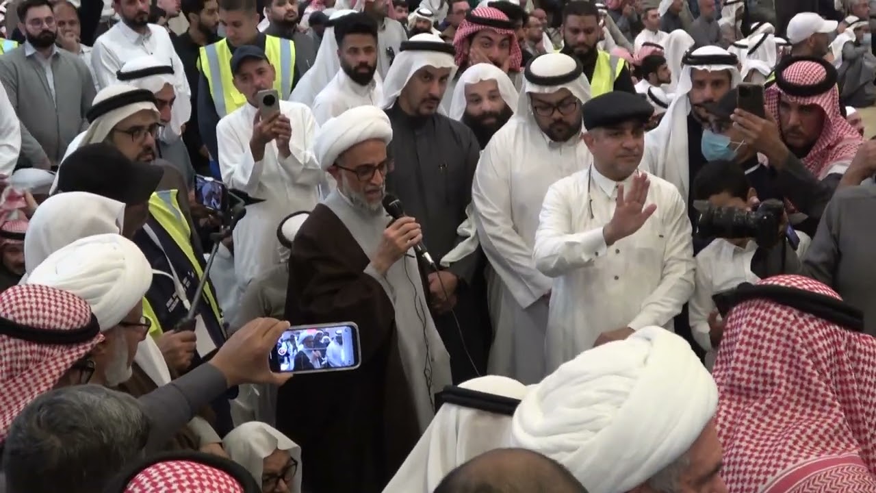 مشاركة سماحة الشيخ حسن الصفار في تشييع المرحوم آية الله سماحة السيد علي الناصر رحمه الله
