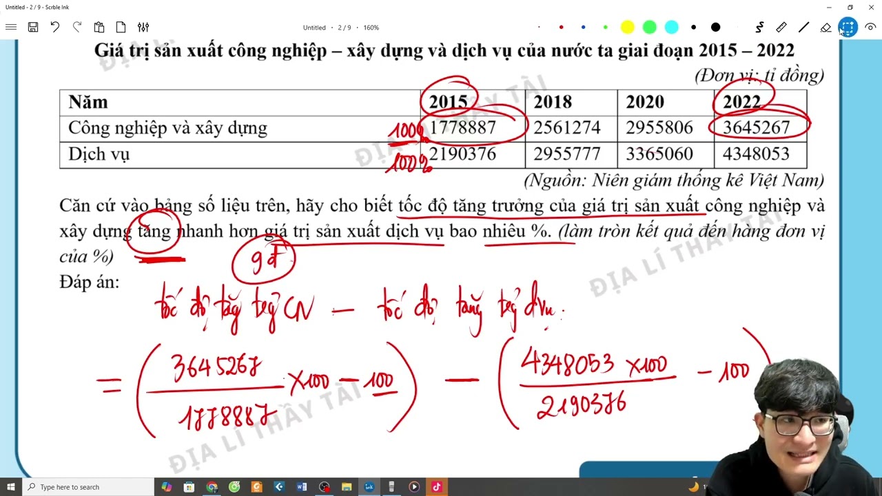 ĐỊA LÍ THẦY TÀI | CHỮA MỘT SỐ CÂU HỎI TRẢ LỜI NGẮN CHƯƠNG TRÌNH MỚI 2025