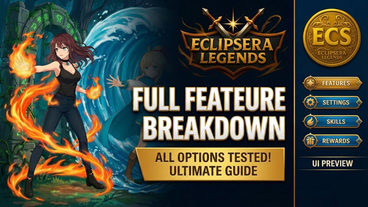 Eclipsera Legends Complete Feature Showcase | All Settings & Options Explained | Ultimate Guide