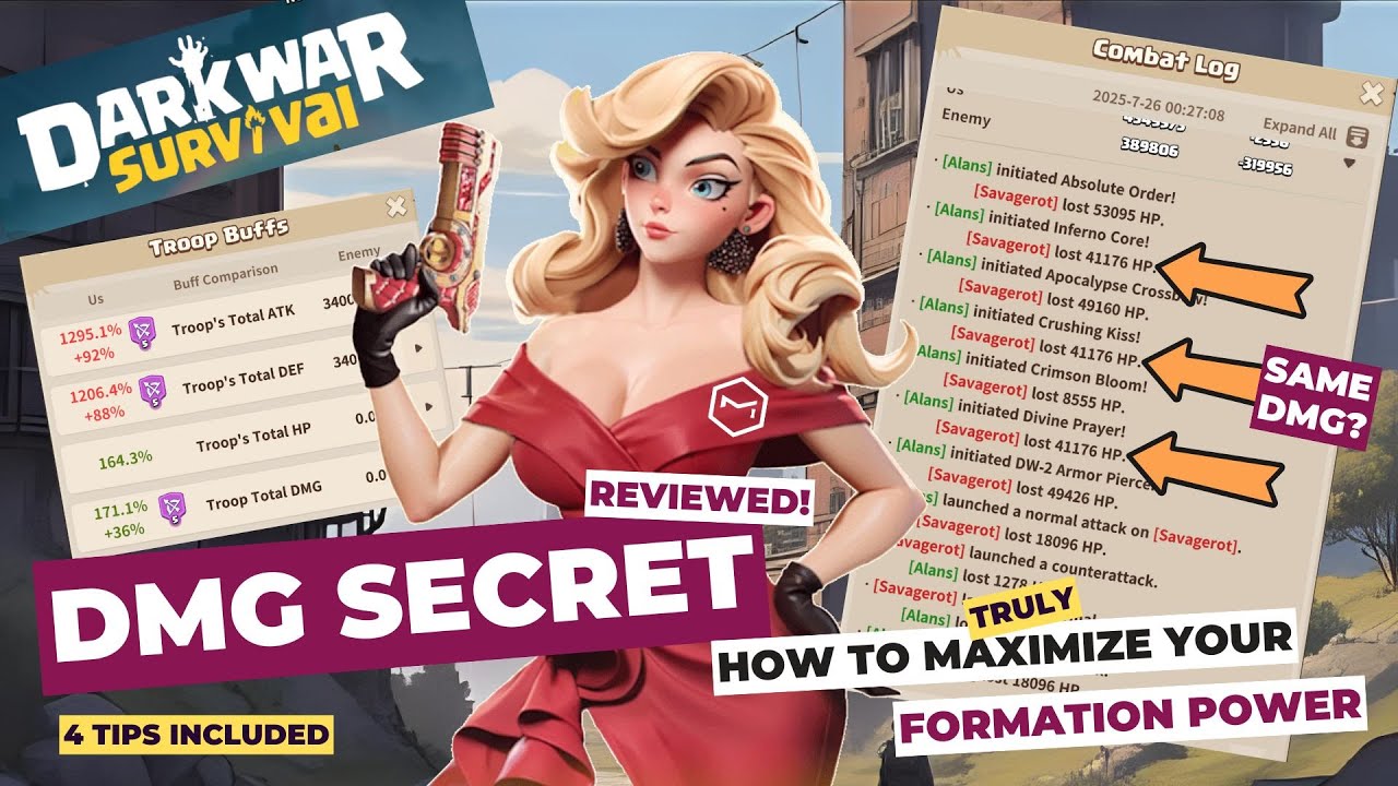 Секреты урона в Dark War: как максимально увеличить мощь своего строя | 4 совета