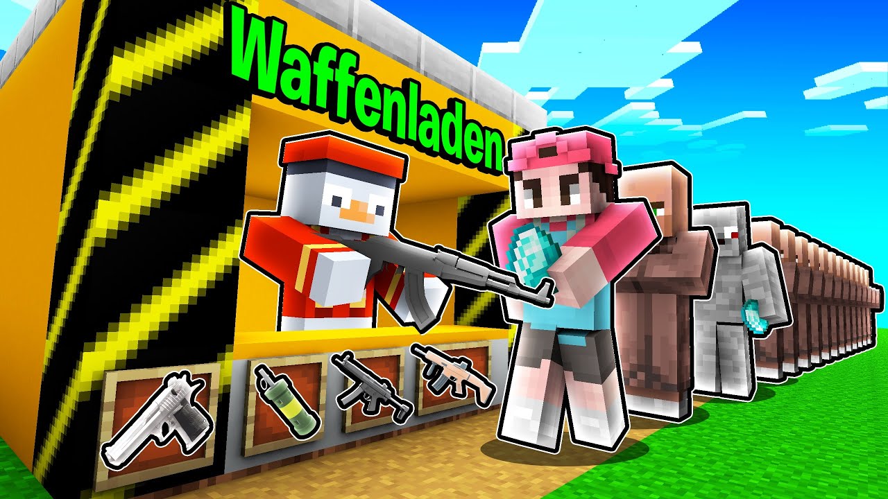 ich eröffne VILLAGER WAFFEN LADEN in Minecraft RP!