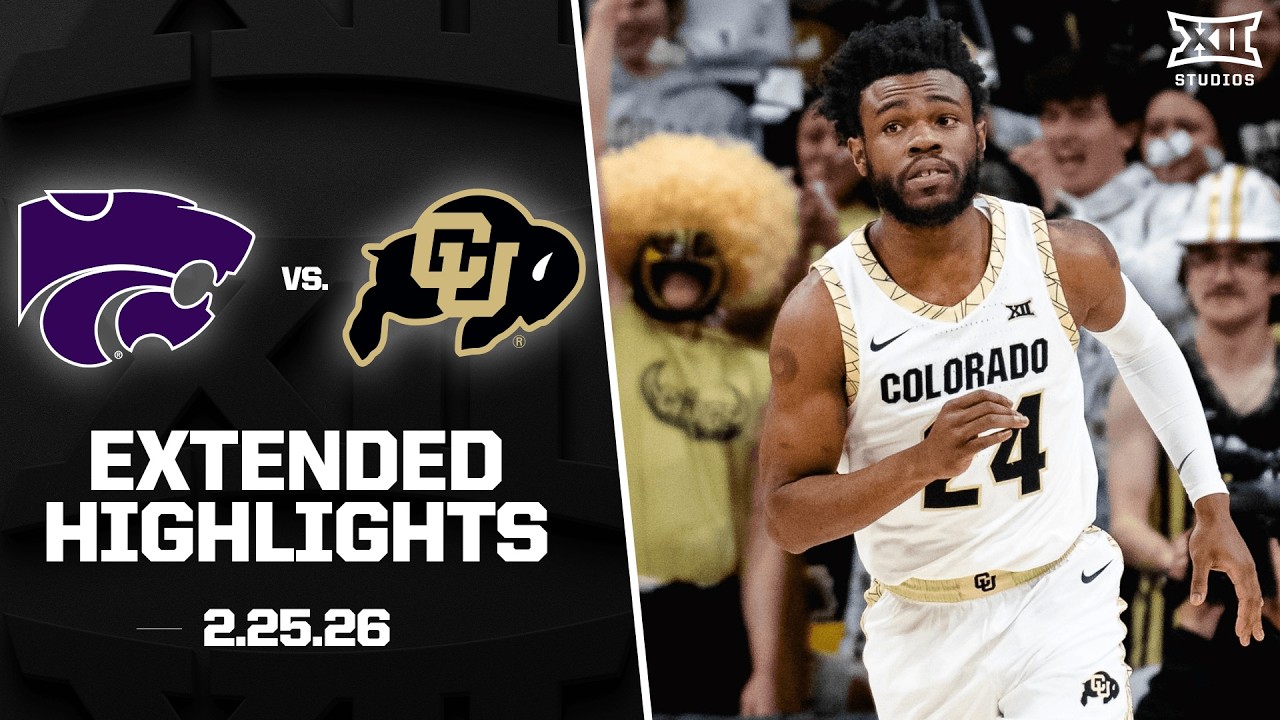 Kansas State vs. Colorado Extended Highlights | 2025-26 Big 12 Men's Basketball