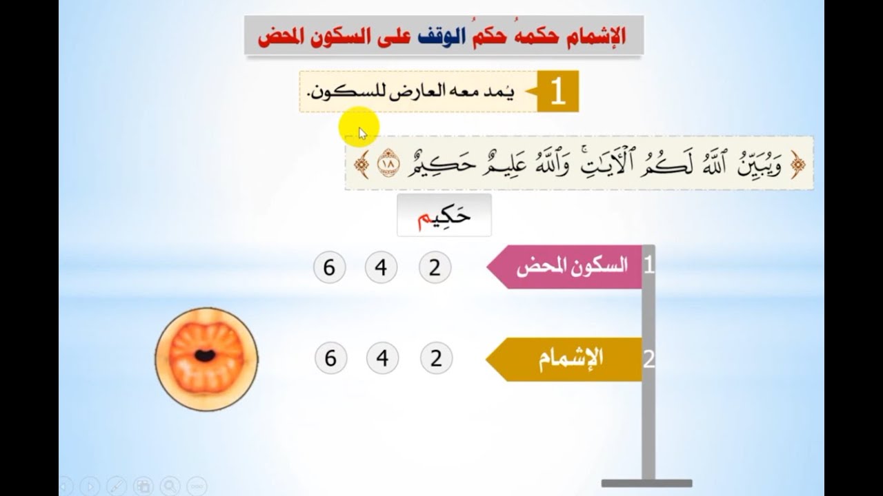 [65] الدورة المبتدئة | الوقف بالإشمام | برواية حفص | الأستاذة: نعيمة حسين| الدرر الحسان القرآنية