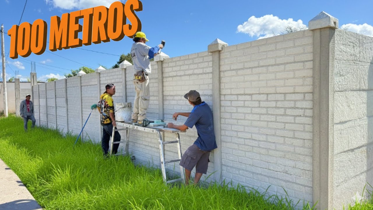 HICIMOS un MURO de 100 METROS DE LARGO
