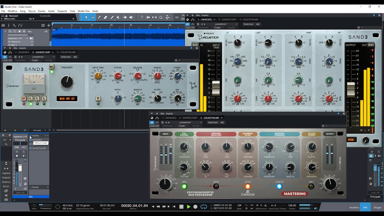 Acustica Audio ~ Stereo mix treatment w/ Sand & Celestial