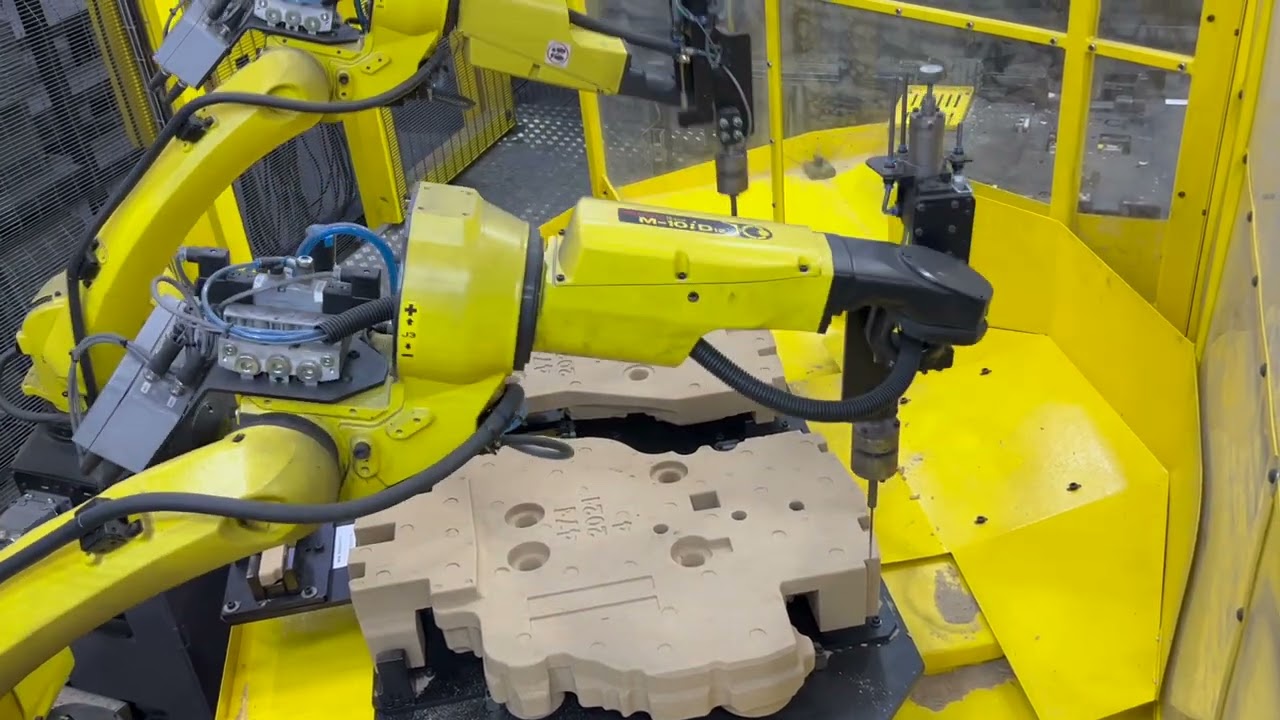 Atlantis Foundries increases automation processing of core handling and assembly with Fanuc robots