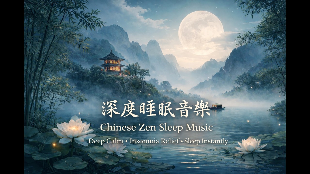 Relaxing Chinese Zen Sleep Music | Fall Into Sleep Instantly | Deep Calm & Insomnia Relief