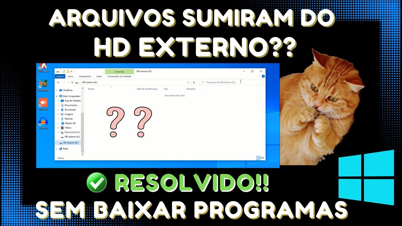 Arquivos Sumiram do HD Externo - 2023