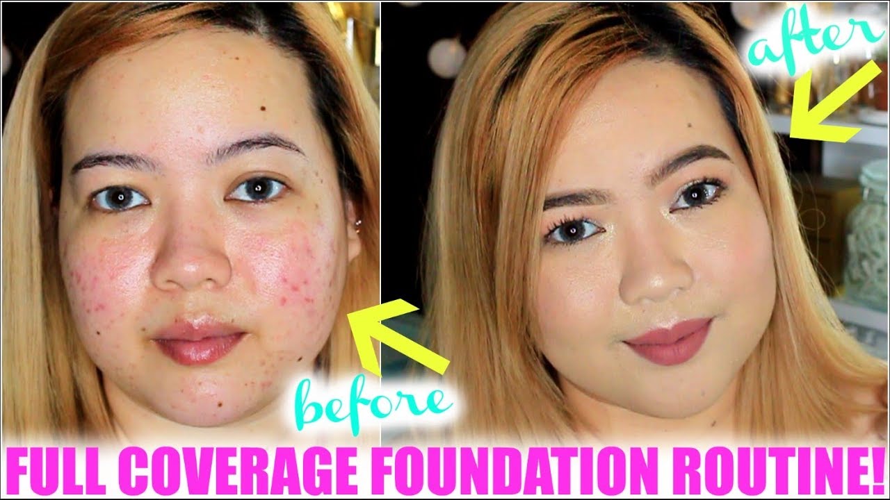 FULL COVERAGE FOUNDATION ROUTINE! | Philline Ina