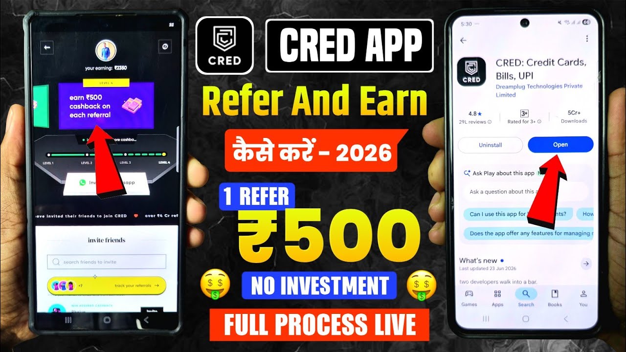 cred app refer and earn full process | cred refer and earn | refer and earn