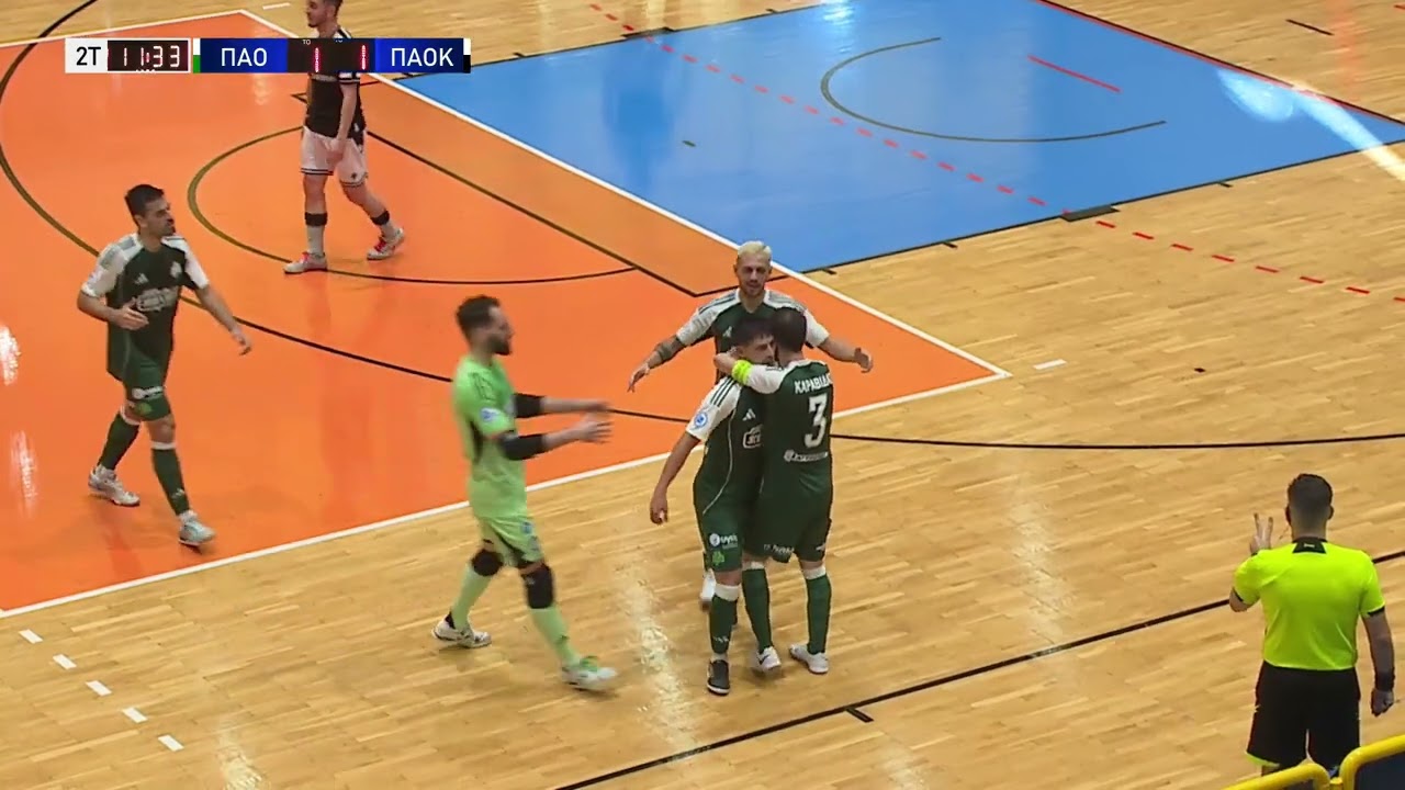 HIGHLIGHTS|ΠΑΝΑΘΗΝΑΪΚΟΣ - ΠΑΟΚ (3-3) 8η ΑΓΩΝΙΣΤΙΚΗ FUTSAL SUPER LEAGUE 2025-2026