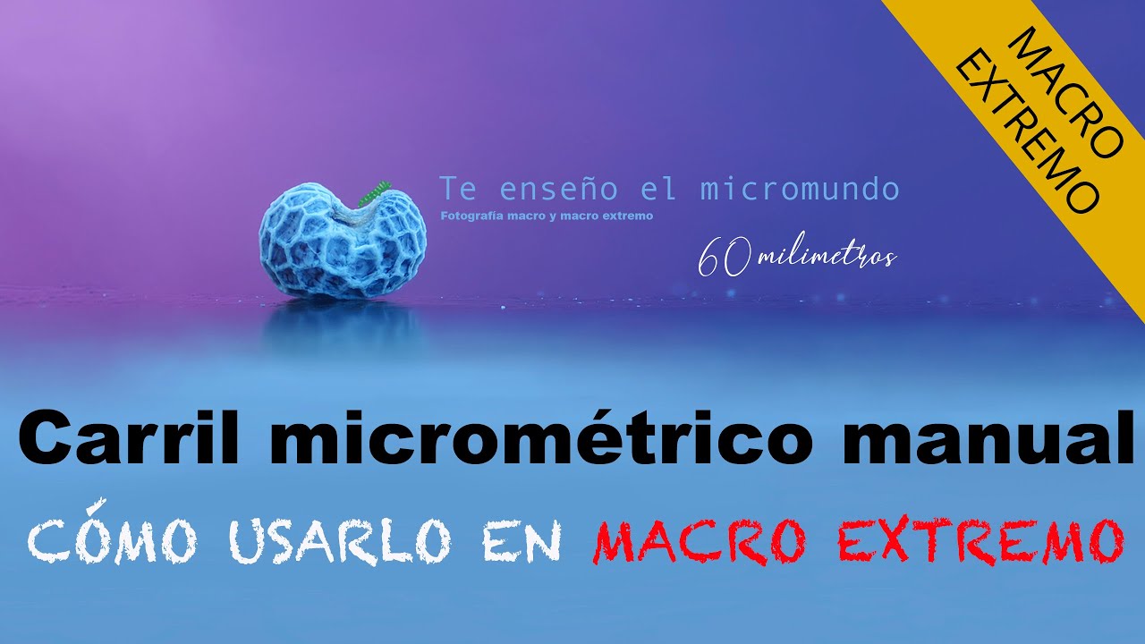 Carril micrométrico manual para macro extremo - Cómo usarlo, leerlo, partes y opciones de compra -